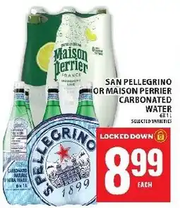 Food Basics San Pellegrino or Maison Perrier carbonated water offer
