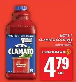 Food Basics Mott's Clamato Cocktail offer
