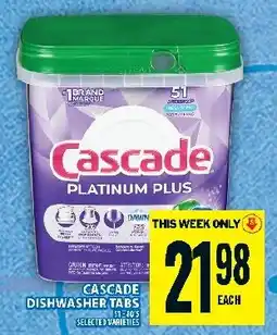 Food Basics Cascade dishwasher tabs offer