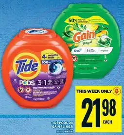 Food Basics Tide Pods or Gain Flings! offer