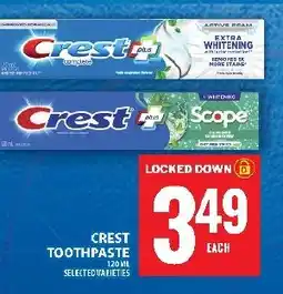 Food Basics Crest toothpaste offer