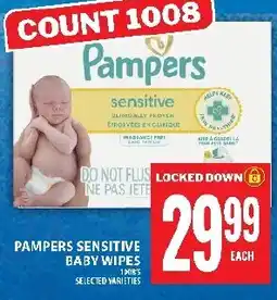 Food Basics Pampers sensitive baby wipes offer