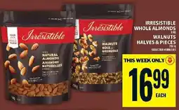 Food Basics Irresistible whole almonds walnuts halves & pieces offer