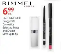 Guardian Pharmacy Rimmel London Lasting Finish Exaggerate Cosmetics offer