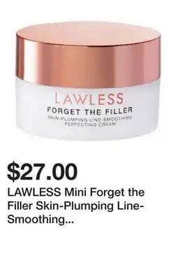 Sephora LAWLESS Mini Forget the Filler Skin-Plumping Line-Smoothing Moisturizer + Makeup Primer offer