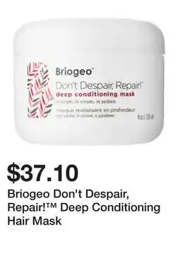 Sephora Briogeo Don't Despair, Repair! Deep Conditioning Hair Mask offer