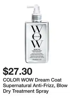 Sephora COLOR WOW Dream Coat Supernatural Anti-Frizz, Blow Dry Treatment Spray offer