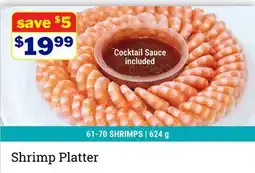 M & M Food Market Shrimp Platter offer