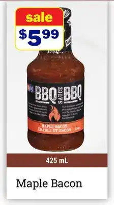M & M Food Market BBQ SAUCES Maple Bacon offer