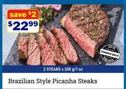 M & M Food Market Brazilian Style Picanha Steaks offer
