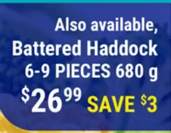 M & M Food Market Battered Haddock offer