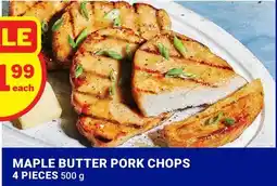 M & M Food Market MAPLE BUTTER PORK CHOPS offer