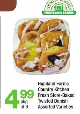 Highland Farms Highland Farms Country Kitchen Fresh Store-Baked Twisted Danish offer