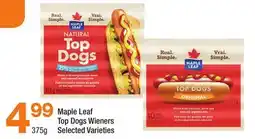 Highland Farms Maple Leaf Top Dogs Wieners offer