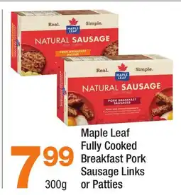Highland Farms Maple Leaf Fully Cooked Breakfast Pork Sausage Links or Patties offer