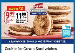 M & M Food Market Cookie Ice Cream Sandwiches offer