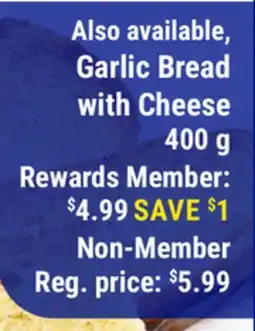 M & M Food Market Garlic Bread with Cheese offer