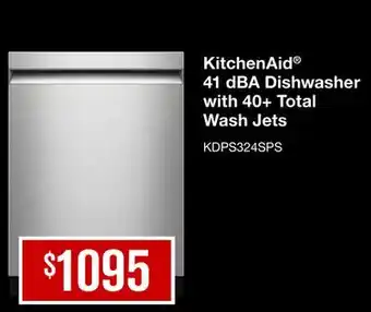 Leon's KitchenAid 41 dBA Dishwasher with 40+ Total Wash Jets offer