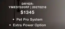 Leon's Maytag Midnight Steel Electric Dryer with Pet Pro (7.4 Cu.Ft.) - YMED7020RF offer