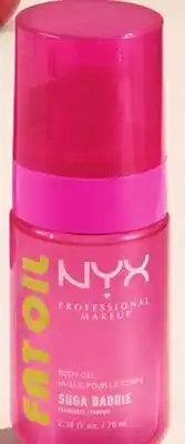 Walmart NYX Professional Makeup hair and body mist, body butter or body oil 3-step system offer