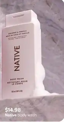 Walmart Native body wash offer