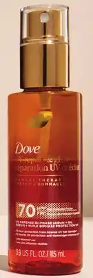 Walmart Dove UV Repair & Glow hair serum offer