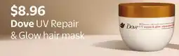 Walmart Dove UV Repair & Glow hair mask offer
