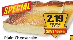 Starsky Plain Cheesecake offer