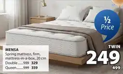 JYSK MENSA Spring mattress, firm, mattress-in-a-box, 20 cm offer