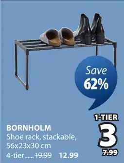 JYSK BORNHOLM Shoe rack, stackable offer