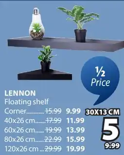 JYSK LENNON Floating shelf offer