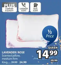 JYSK LAVENDER/ ROSE Scented pillow, medium firm offer