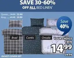 JYSK ALL BED LINEN offer
