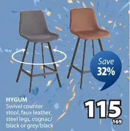 JYSK HYGUM Swivel counter stool offer