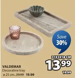JYSK VALDEMAR Decorative tray offer