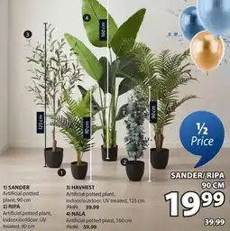 JYSK SANDER Artificial potted plant offer