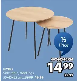 JYSK NYBO Side table, steel legs offer