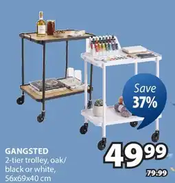 JYSK GANGSTED 2-tier trolley offer