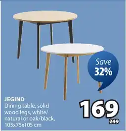 JYSK JEGIND Dining table offer
