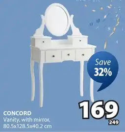JYSK CONCORD Vanity, with mirror offer