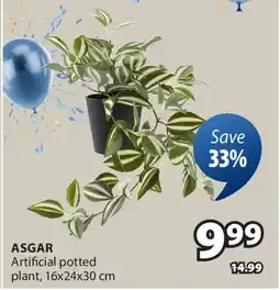 JYSK ASGAR Artificial potted plant offer