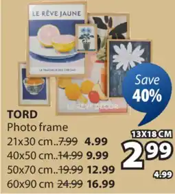JYSK TORD Photo frame offer