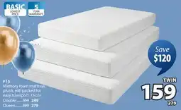 JYSK F15 Memory foam mattress offer