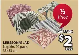 JYSK LERSSON / GLAD Napkin offer