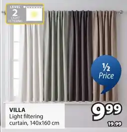 JYSK VILLA Light filtering curtain offer