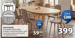 JYSK MARSTRAND Extendable dining table offer