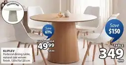 JYSK KLIPLEV Pedestal dining table offer