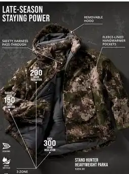 Cabela's STAND HUNTER HEAVYWEIGHT PARKA offer