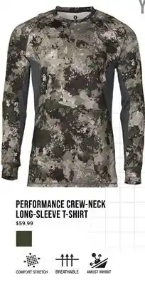 Cabela's PERFORMANCE CREW-NECK LONG-SLEEVE T-SHIRT offer
