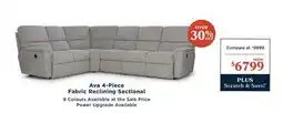 La Z Boy Ava 4-Piece Fabric Reclining Sectional offer